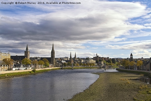 Inverness - Capital of the Highlands Picture Board by Robert Murray