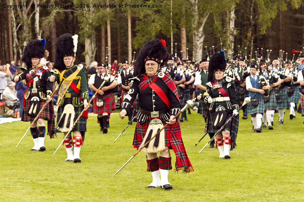 The Pipe Major Picture Board by Robert Murray