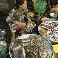 Buy canvas prints of Vietnamese Fish Seller by Robert Murray