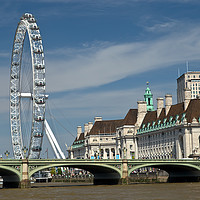 Buy canvas prints of The London Eye by Robert Murray