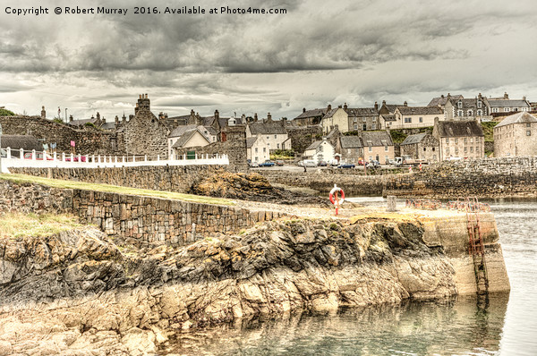 Portsoy Harbour Picture Board by Robert Murray