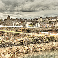Buy canvas prints of Portsoy Harbour by Robert Murray