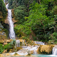 Buy canvas prints of Laos Waterfall by Robert Murray