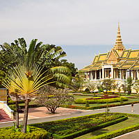 Buy canvas prints of Royal Palace Phnom Penh, Cambodia. by Robert Murray