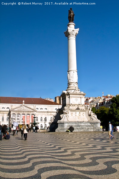 Rossio Square, Lisbon. Picture Board by Robert Murray