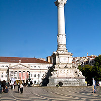 Buy canvas prints of Rossio Square, Lisbon. by Robert Murray