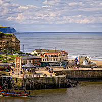 Buy canvas prints of Whitby Harbour by Robert Murray