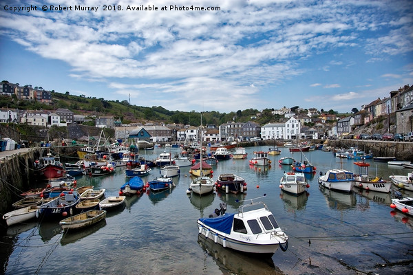 Megavissey Harbour, Cornwall. Picture Board by Robert Murray