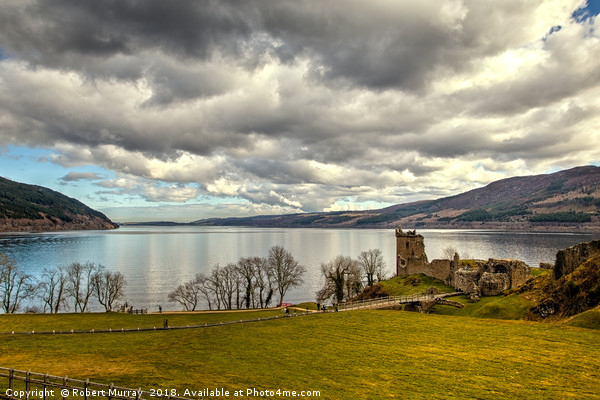 Castle Urquhart and Loch Ness Picture Board by Robert Murray