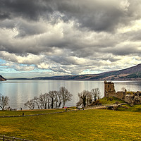 Buy canvas prints of Castle Urquhart and Loch Ness by Robert Murray