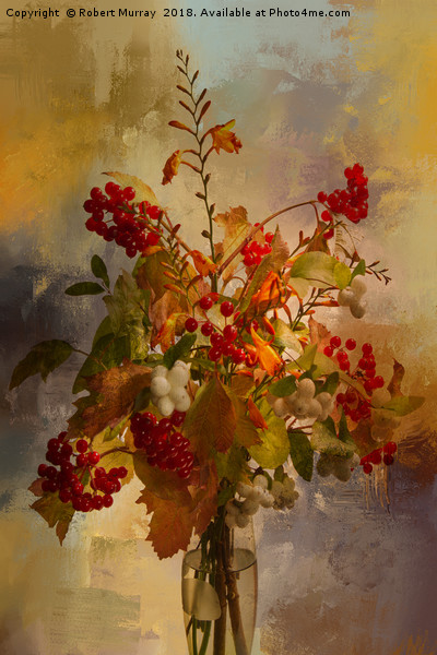 Autumn Berries Picture Board by Robert Murray
