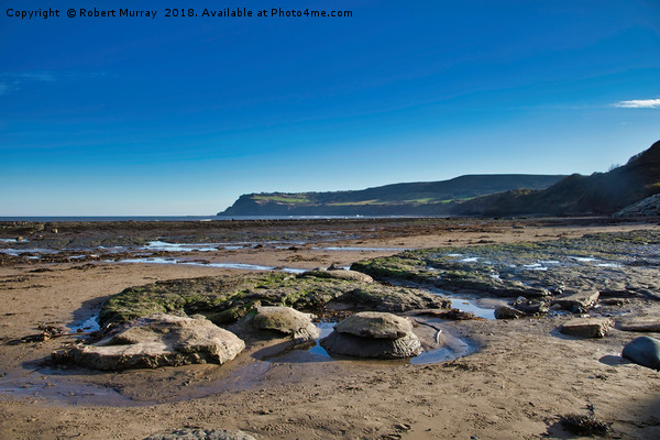 Low Tide at Robin Hood's Bay Picture Board by Robert Murray