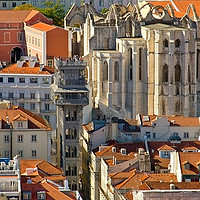 Buy canvas prints of Lisbon Rooftops by Robert Murray