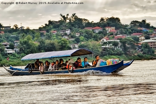 Crossing the Mighty Mekong Picture Board by Robert Murray