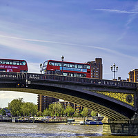 Buy canvas prints of Battersea Bridge, London. by Robert Murray