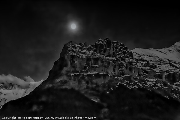 Moon over the Eiger Picture Board by Robert Murray