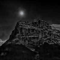 Buy canvas prints of Moon over the Eiger by Robert Murray