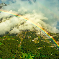 Buy canvas prints of Alpine Rainbow by Robert Murray
