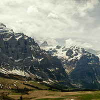 Buy canvas prints of Swiss Alps Panorama by Robert Murray
