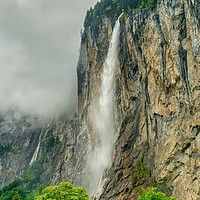 Buy canvas prints of Staubbach Waterfall, Lauterbrunnen, Switzerland by Robert Murray