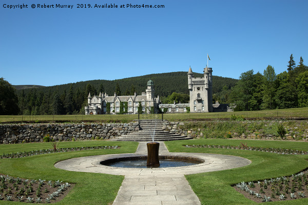 Balmoral Castle from the Castle gardens Picture Board by Robert Murray