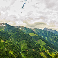 Buy canvas prints of Austrian Tyrol Panorama by Robert Murray