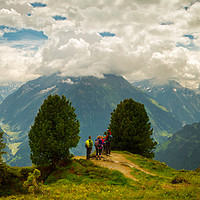 Buy canvas prints of Walking in the Austrian Tyrol by Robert Murray