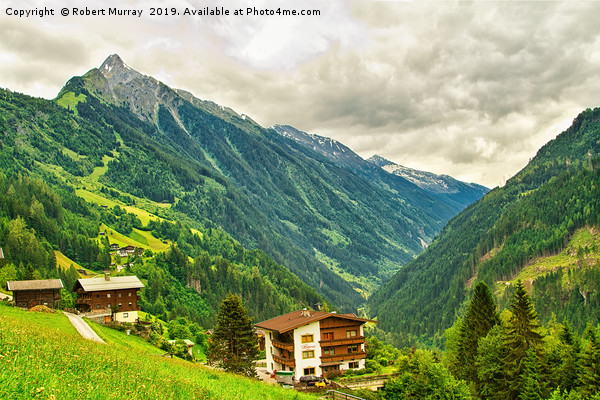 The Stillupgrund Valley, Zillertal, Austria. Picture Board by Robert Murray