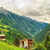 Buy canvas prints of The Stillupgrund Valley, Zillertal, Austria. by Robert Murray