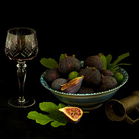 Buy canvas prints of Still Life with Figs and Wine by Robert Murray
