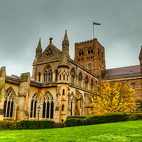 Buy canvas prints of St Albans Cathedral by Robert Murray