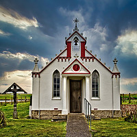 Buy canvas prints of The Italian Chapel, Orkney, Scotland. by Robert Murray