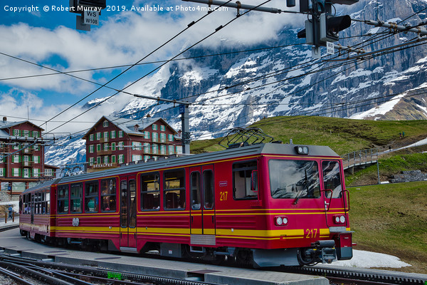 Cog Railway Train Switzerland Picture Board by Robert Murray