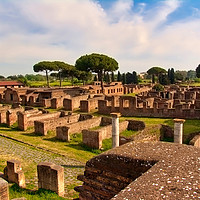 Buy canvas prints of Ostia Antica, Rome. by Robert Murray