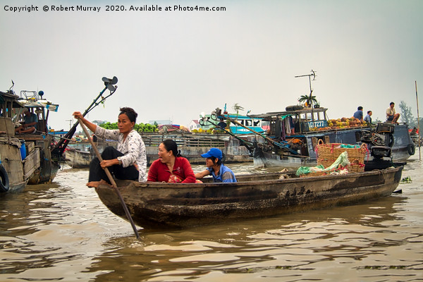 Life on the Mekong Delta Picture Board by Robert Murray