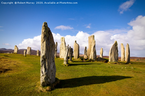 Standing Stones of Callanish Picture Board by Robert Murray
