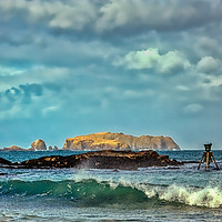 Buy canvas prints of Time and Tide Bell - Bosta - Isle of Lewis by Robert Murray