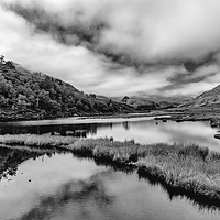 Buy canvas prints of In a Highland Glen 2 Monochrome by Robert Murray