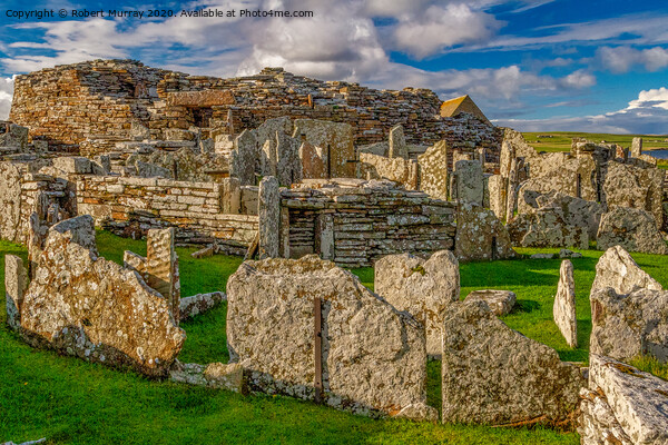 The Broch of Gurness, Orkney. Picture Board by Robert Murray