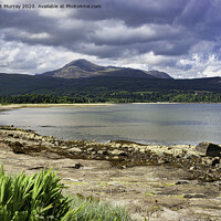 Buy canvas prints of Brodick Bay and Goat Fell, Arran Island. by Robert Murray