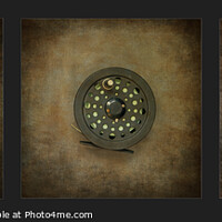 Buy canvas prints of Fishing Reel Triptych by Robert Murray