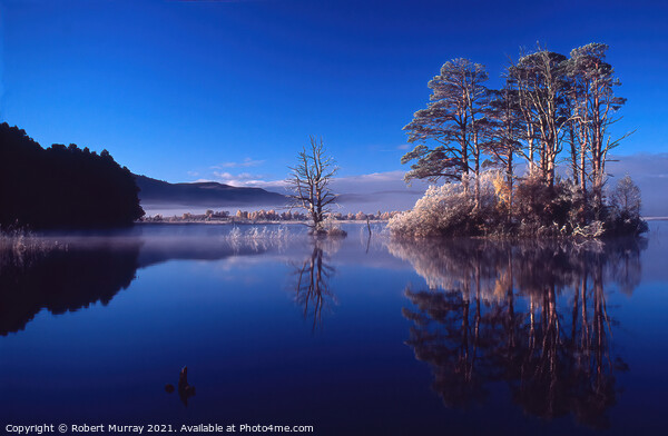 Loch Mallachie Reflections 2, Scotland. Picture Board by Robert Murray