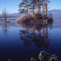 Buy canvas prints of Reflections on Loch Mallachie, Scotland. by Robert Murray