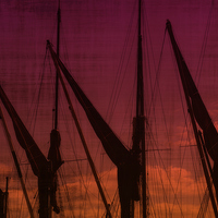 Buy canvas prints of Masts over Maldon by Steve Thomas