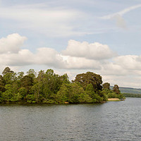 Buy canvas prints of Loch of Lowes Panorama by Andy Heap