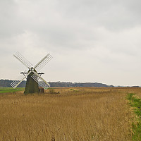 Buy canvas prints of Suffolk Windmill by Andy Heap