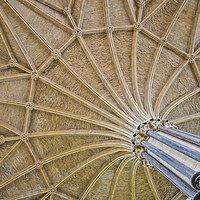 Buy canvas prints of Vaulted Ceiling in Lincoln Cathedral by Andy Heap
