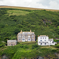 Buy canvas prints of Doc Martin's House at Port Isaac by Andy Heap