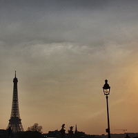 Buy canvas prints of Eiffel Skies by Fiona Miller