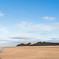 Buy canvas prints of Waves lap up on Formby beach by Jason Wells